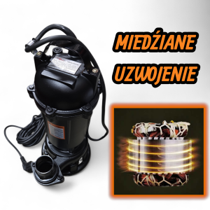 POMPA DO BRUDNEJ I CZYSTEJ WODY Z MŁYNKIEM